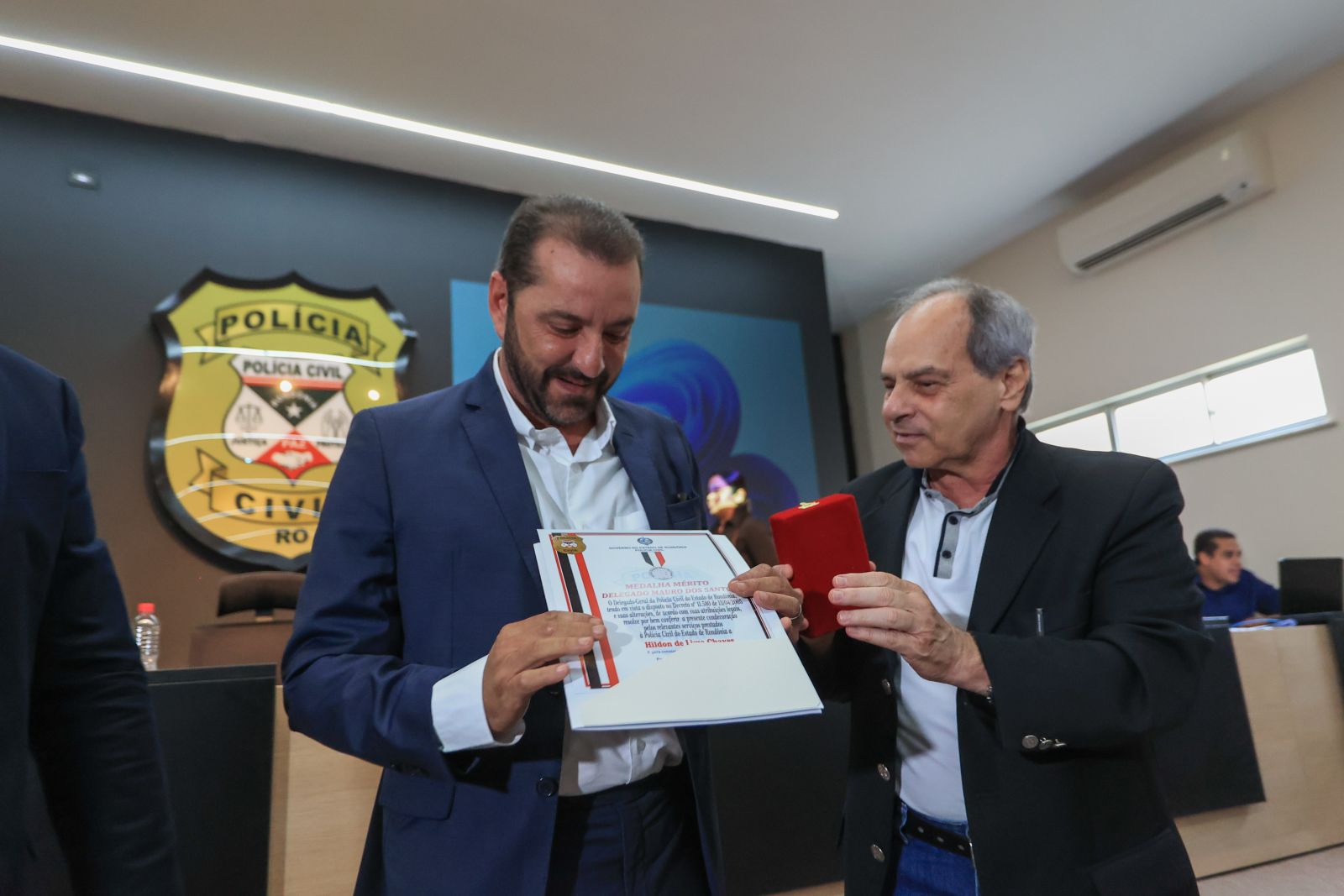 Hildon Chaves foi recebido pelo diretor-geral da Polícia Civil, delegado Samir Fouad
