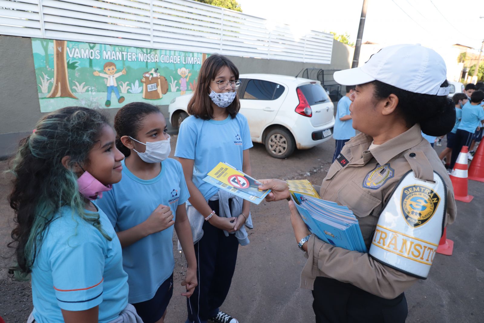 Semtran estará presente em mais de 20 escolas do município durante todo o mês