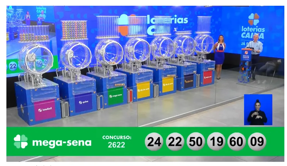 Sorteio da Mega-Sena deste sábado, 19 de agosto de 2023 — Foto: Reprodução