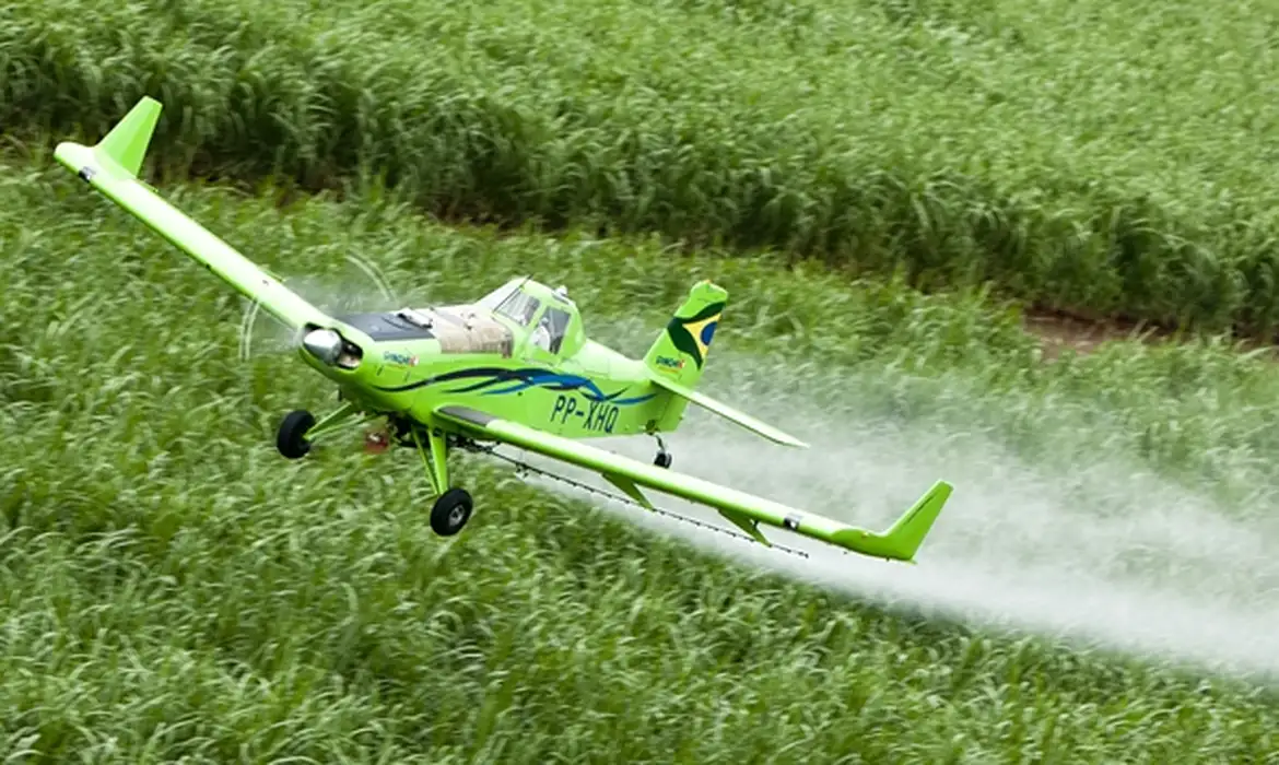 Pulverização aérea