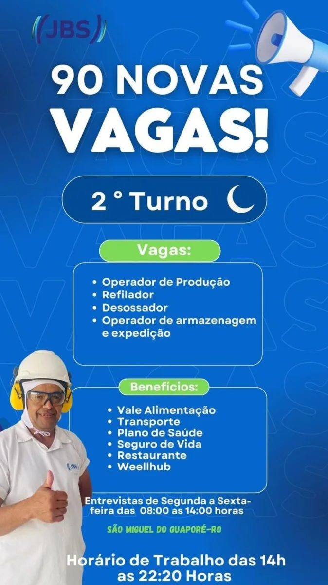 Empregos JBS abre 90 vagas de emprego em unidade de São Miguel do ...