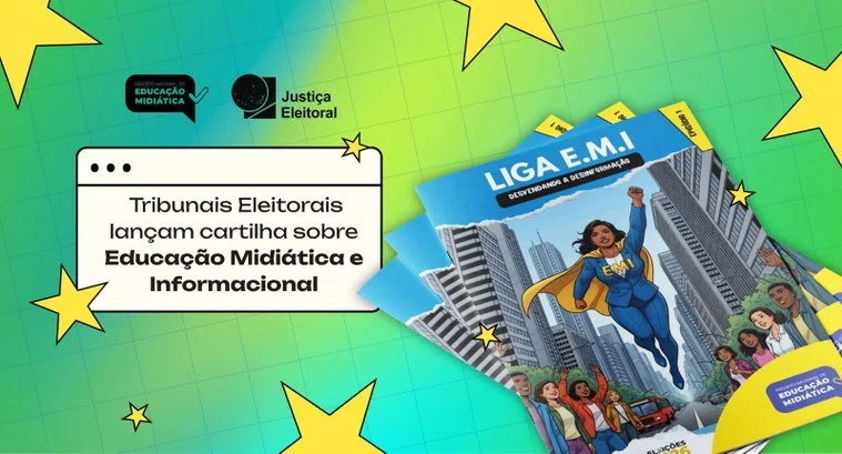 Tribunais Eleitorais|lançam cartilha|educação midiática