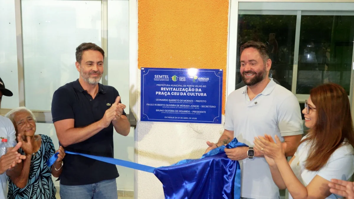Mais estrutura e alcance para atender toda Porto Velho com qualidade. Prefeito Léo Moraes e o secretário Paulo Moraes Júnior reforçam o compromisso com o esporte e lazer