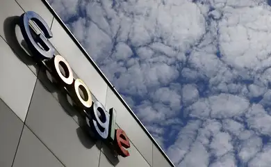 Logo do Google em escritório em Zurique