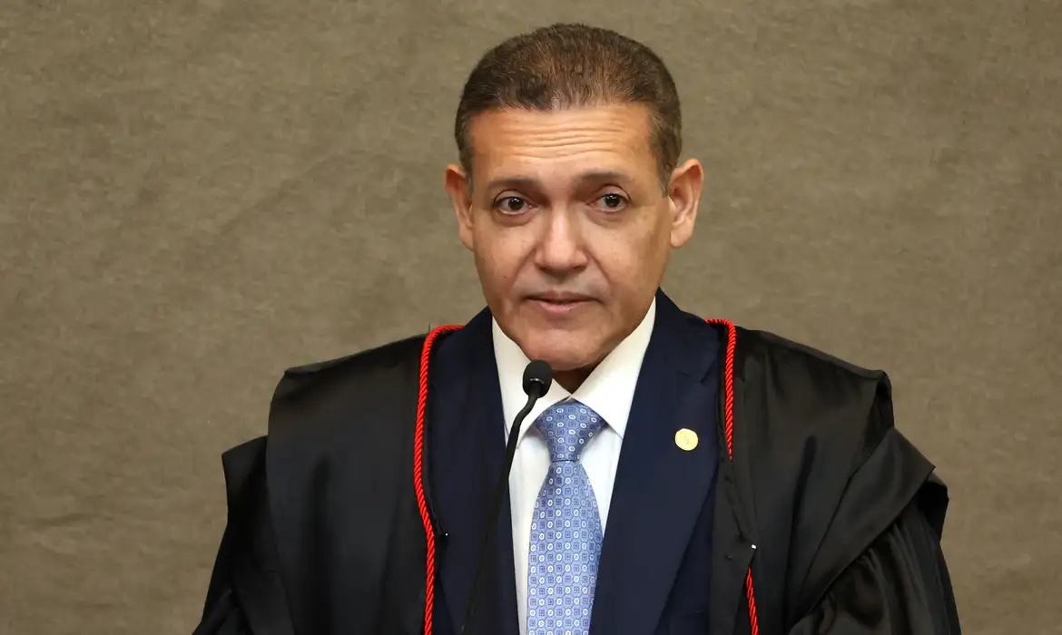 Brasília (DF), 12/05/2026 - O ministro, Kassion Nunes Marques, durante cerimônia de posse como novo presidente do TSE. Foto: Valter Campanato/Agência Brasil