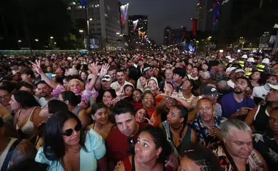São Paulo (SP) 18/05/2024 - Virada Cultural do Pertencimento 2024, com show de Léo Santana no Vale do Anhangabau. Foto: Paulo Pinto/Agencia Brasil