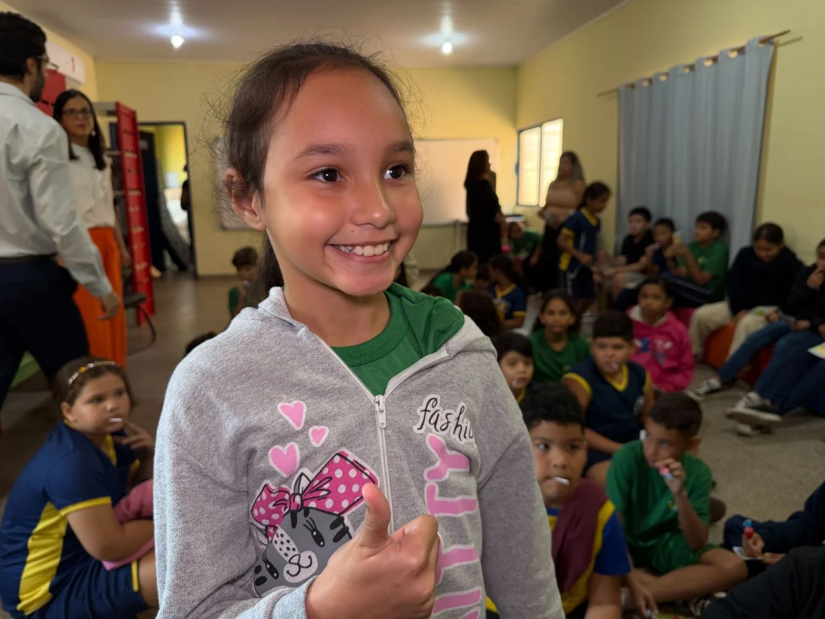 Luane disse que aprendeu a ajudar, dividir e agradecer quem ajuda o próximo