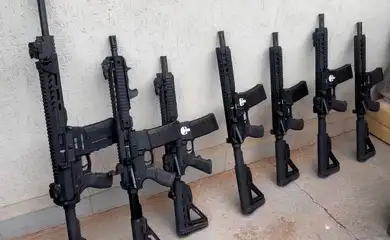 Operação da PF apreende grande quantidade de maconha e armas, no Paraná. Foto: PF/Divulgação