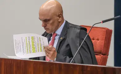 Brasília (DF), 24/02/2026 – Ministro Alexandre de Moraes durante inicio do julgamento no STF dos mandantes do assassinato da ex-vereadora, Marielle Franco.
Foto: Valter Campanato/Agência Brasil